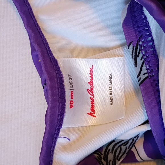 Hanna Andersson Purple Unicorn Swimsuit - Picture 4 of 5